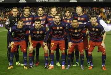 The Barça starting XI who lined up at Mestalla this evening