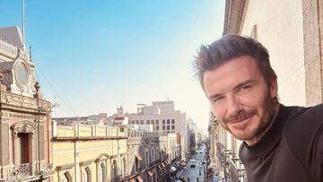 David Beckham, desde una terraza del Centro Histórico en CDMX