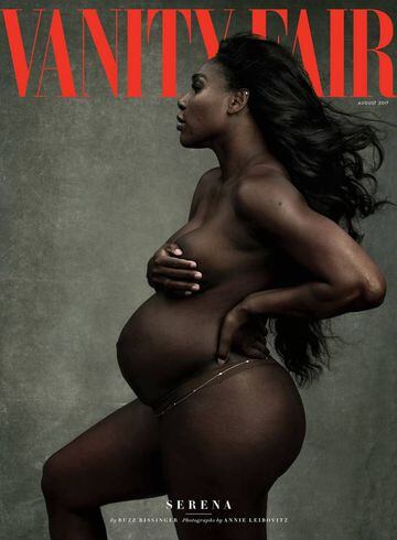 Serena Williams se desnuda embarazada para la portada de Vanity Fair