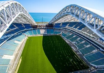 El recinto fue construido para los Juegos de Invierno del 2014 y ahí se realizaron las ceremonias de apertura y clausura. Será el único estadio techado en la Copa Confederaciones, con una estructura de vidrio instalada que permite el ver el mar Negro.