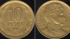 Así es la moneda de $10 pesos que se vende hoy por $50.000: cómo saber si tengo una y cuántas hay