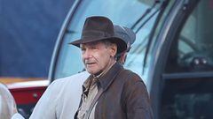 CASTELLAMMARE DEL GOLFO, ITALY - OCTOBER 18: Harrison Ford is seen on the set of &quot;Indiana Jones 5&quot; in Sicily on October 18, 2021 in Castellammare del Golfo, Italy. (Photo by Robino Salvatore/GC Images)