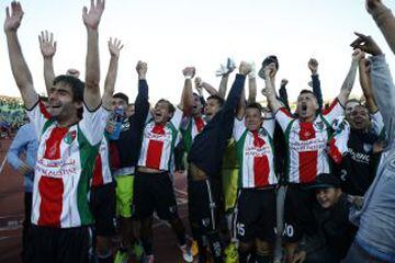 Palestino celebra al conseguir volver a Copa Libertadores luego de 35 años.