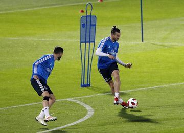 Bale picking a pass.
