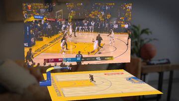 Así se ve la app de la NBA realidad virtual con las Magic Leap