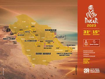 Recorrido definitivo para el Dakar 2023