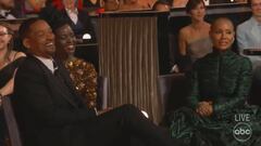 Will Smith y Jada Pinkett durante la gala de los Oscar