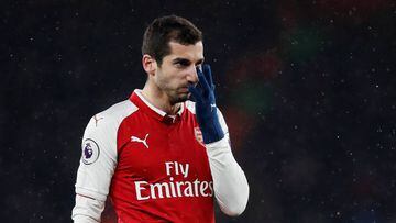 Soccer Football - Premier League - Arsenal vs Manchester City - Emirates Stadium, London, Britain - March 1, 2018   Arsenal&#039;s Henrikh Mkhitaryan                                   REUTERS/David Klein    EDITORIAL USE ONLY. No use with unauthorized aud