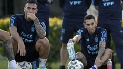 Lautaro Martínez y Ángel Di María podrían ser titulares contra Brasil.
