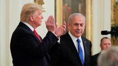 El expresidente Donald Trump ha demostrado su apoyo a Israel y al primer ministro Netanyahu a pesar de criticarlo anteriormente.