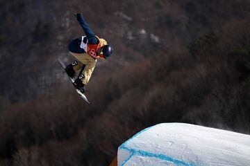 Seppe Smits during the Snowboard Men's Slopestyle Final