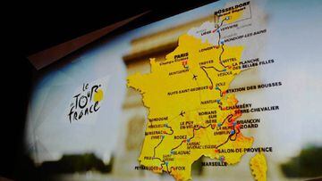 Imagen del recorrido del Tour de Francia durante su presentación.