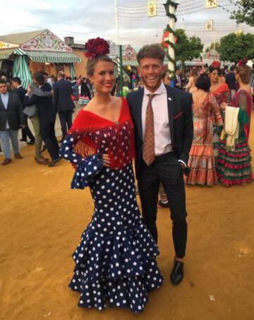 Carlos Montoya con su novia Teresa