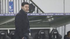 PSG&#039;s head coach Mauricio Pochettino during the Champions Trophy soccer match between Paris Saint-Germain and Olympique Marseille at the Bollaert stadium in Lens, northern France, Wednesday, Jan.13, 2021. (AP Photo/Christophe Ena)