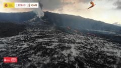 La Palma eruption: stunning drone footage of lava flows
