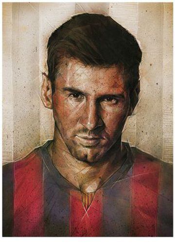 Cristiano, Messi y otros en estas maravillosas ilustraciones