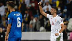Ferran Torres celebra un gol anotado con la Selecci&oacute;n Espa&ntilde;ola ante Kosovo.