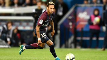 Neymar, durante un partido con el PSG.