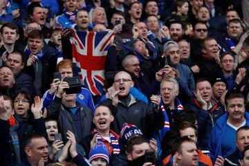 Soccer Football - Scottish Premiership - Rangers vs Celtic - Ibrox, Glasgow, Britain - March 11, 2018  Rangers fans   REUTERS/Russell Cheyne
