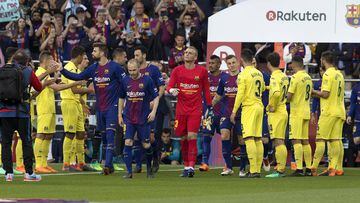 Villarreal give Barcelona 'belated' guard of honour