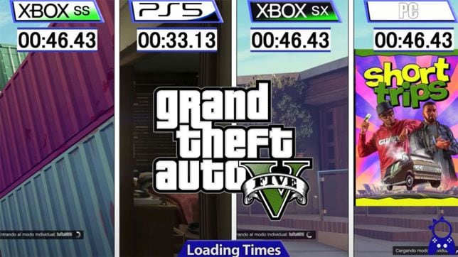 GTA 5 for PS5, Xbox Series XS and PC, where does it have the shortest  loading times? - Meristation