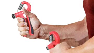Aparato para hacer ejercicio con la mano de color rojo de la marca AIXPI en Amazon