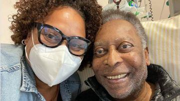 La hija de Pelé dice que su padre "se está recuperando bien"
