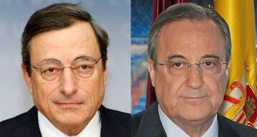 Mario Draghi y Florentino Pérez.