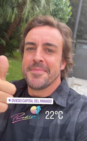 Fernando Alonso en su página de Instagram.
