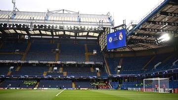 A live TV broadcast outside of Stamford Bridge, Home of Chelsea