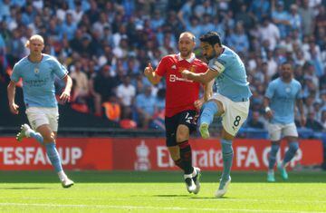 Gundogan scored an early goal in Manchester City's FA Cup final win over Manchester United.