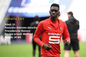 Ismaïla Sarr: Rennes to Watford (£30 million)