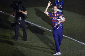 The best images of Barcelona's league and Cup celebrations