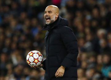 Soccer Football - Champions League - Group A - Manchester City v Club Brugge - Etihad Stadium, Manchester, Britain - November 3, 2021 Manchester City manager Pep Guardiola Action Images via Reuters/Jason Cairnduff