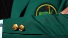 AUGUSTA, GEORGIA - APRIL 04: A detail of a member's green jacket during a practice round prior to the Masters at Augusta National Golf Club on April 04, 2022 in Augusta, Georgia.   Andrew Redington/Getty Images/AFP
== FOR NEWSPAPERS, INTERNET, TELCOS & TELEVISION USE ONLY ==