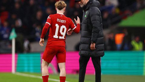 Liverpool's Harvey Elliott says he and the team want to repay coach Jurgen Klopp for everything he's done for them as he is set to leave after the season.