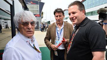 Bernie Ecclestone con Zak Brown, director ejecutivo de McLaren.