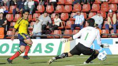 Falcao Garc&iacute;a durante el partido entre Colombia y Bolivia por Copa Am&eacute;rica Argentina 2011.