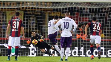 Con Salcedo en la cancha, la Fiorentina triunfó en Bolonia
