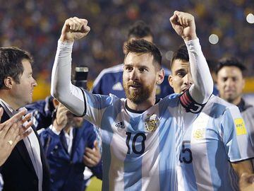 Messi celebr&Atilde;&sup3; la clasificaci&Atilde;&sup3;n de Argentina para el Mundial.