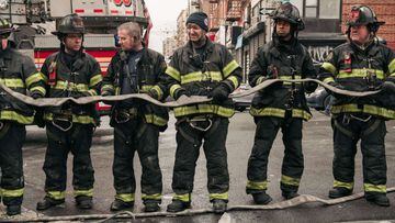 NEW YORK, NY - JANUARY 09: Emergency first responders remain at the scene after an intense fire at a 19-story residential building that erupted in the morning on January 9, 2022 in the Bronx borough of New York City. Reports indicate over 50 people were i