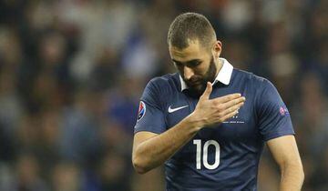 Benzema has 81 caps for France.