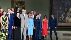 (From R)  Spanish Prime Minister Pedro Sanchez (R), his wife Maria Begona Gomez Fernandez, European Council President Charles Michel, Albanian Prime Minister Edi Rama, his wife  Linda Rama, Belgian Prime Minister Alexander De Croo and his wife Annik Penders pose during a visit to the Prado Museum in Madrid, on June 28, 2022, as they attend an official dinner during a NATO summit. - RESTRICTED TO EDITORIAL USE - MANDATORY MENTION OF THE ARTIST UPON PUBLICATION - TO ILLUSTRATE THE EVENT AS SPECIFIED IN THE CAPTION (Photo by BERTRAND GUAY / POOL / AFP) / RESTRICTED TO EDITORIAL USE - MANDATORY MENTION OF THE ARTIST UPON PUBLICATION - TO ILLUSTRATE THE EVENT AS SPECIFIED IN THE CAPTION / RESTRICTED TO EDITORIAL USE - MANDATORY MENTION OF THE ARTIST UPON PUBLICATION - TO ILLUSTRATE THE EVENT AS SPECIFIED IN THE CAPTION (Photo by BERTRAND GUAY/POOL/AFP via Getty Images)