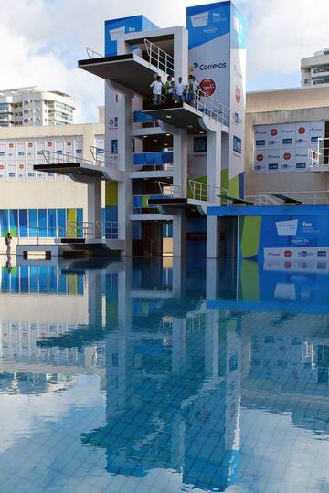 The Maria Lenk Aquatics Centre will host the diving and synchronized swimming at the upcoming Olympic Game