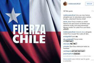 El deporte entrega su apoyo a Chile por el terremoto