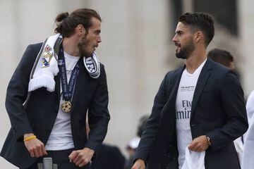 Bale and Isco at Real Madrid's Undecima celebrations