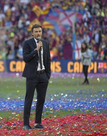 Luis Enrique after winning LaLiga in 2015.