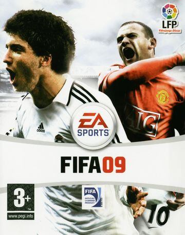 El pipita Higuaín y Wayne Rooney, las caras visibles de FIFA 09. 