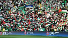 Celtic fans raise funds for Palestine on back of UEFA fine