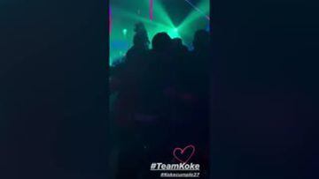 La fiesta de cumpleaños de Koke con un Griezmann activo
